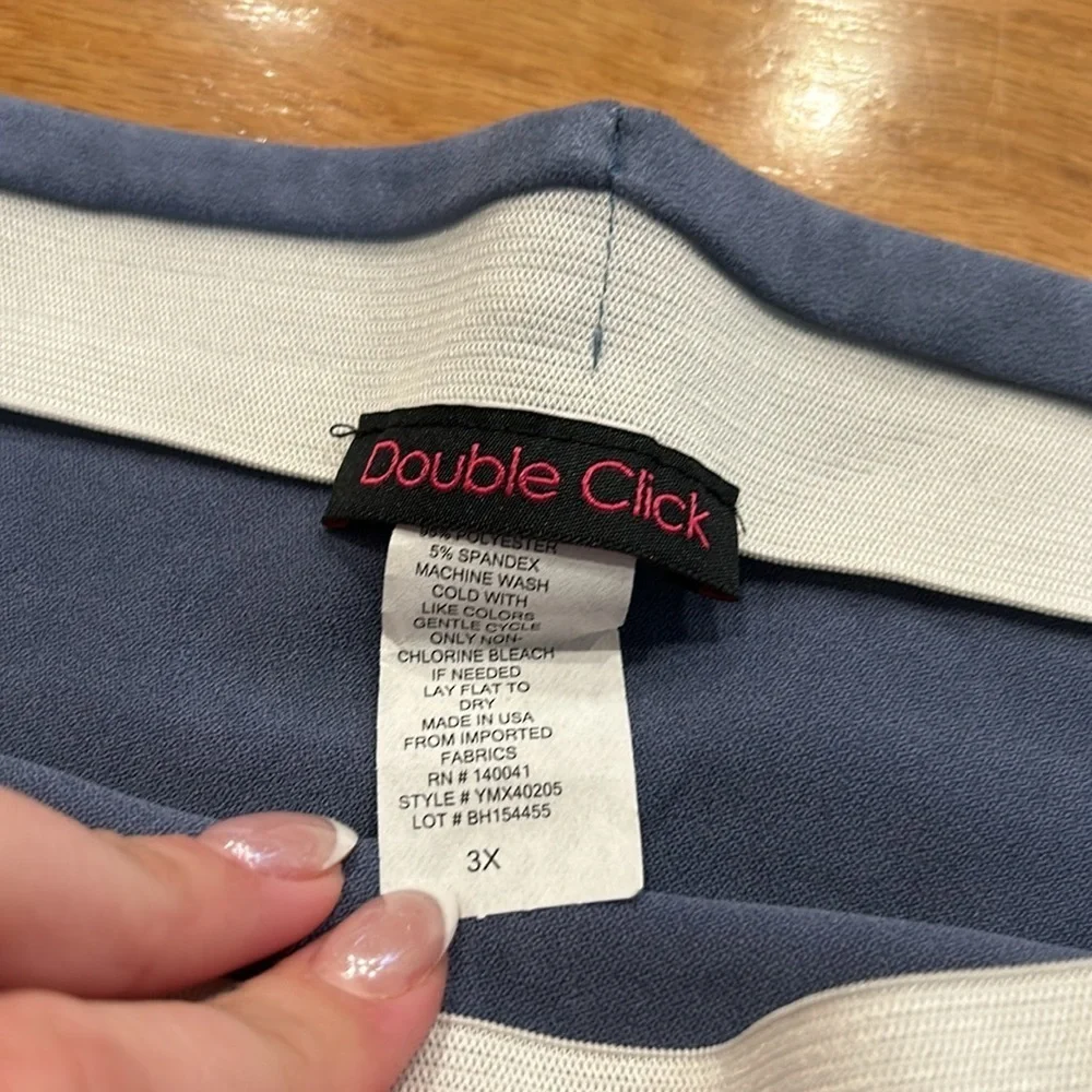 Double click 3 x blue/gray skirt new with tag - Picture 2 of 2